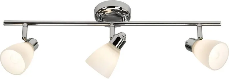 Kensington loftlampe med tre lyskilder og IP44 fra Brilliant i Krom – produktbillede