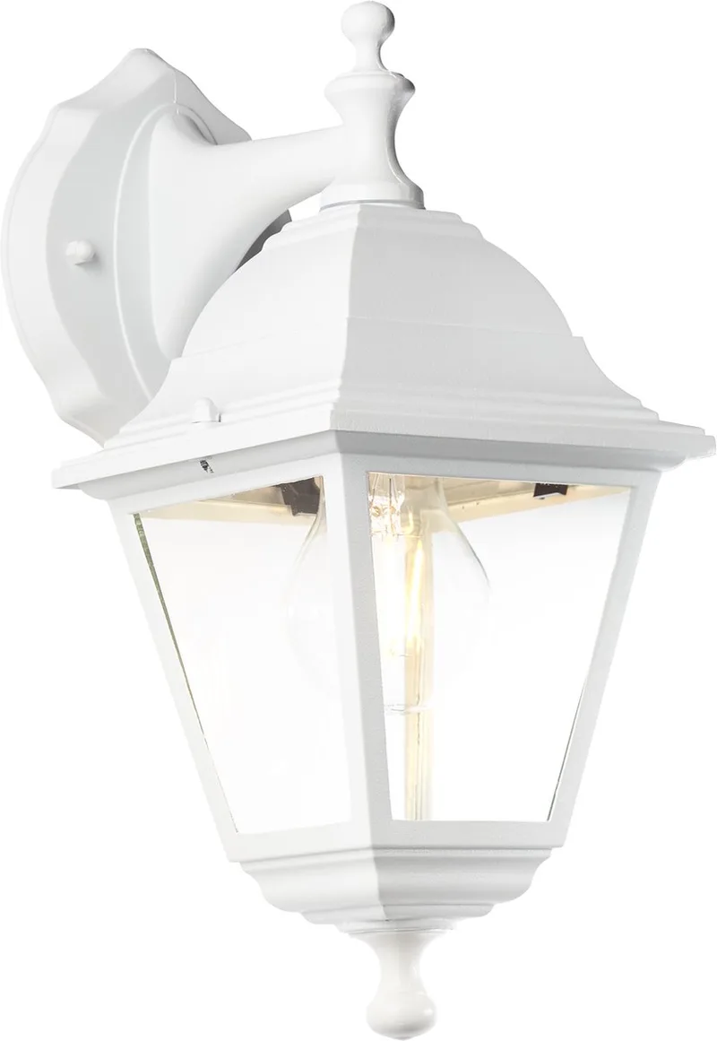 Klassieke wandlamp Nissie down - 90992A05 fra Brilliant i Hvid – produktbillede