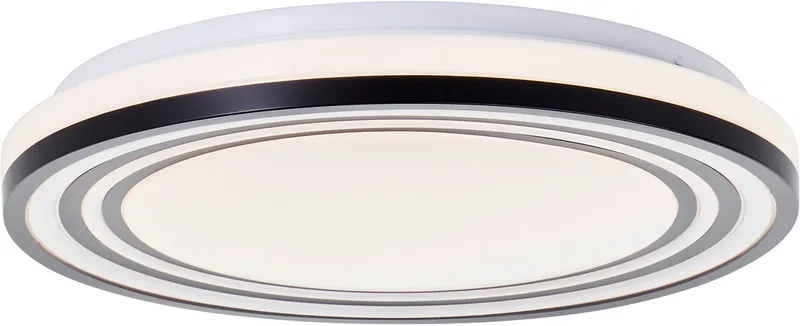 Kobana - Plafondlamp - LED 24W 3000K - Zwart de Brilliant en Zwart Wit – photo produit