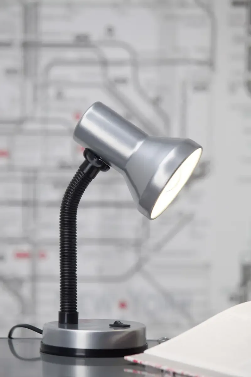 Junior Tafellamp Spaarlamp, Gloeilamp E27 40 W Titaan från Brilliant i Titane – produktbild