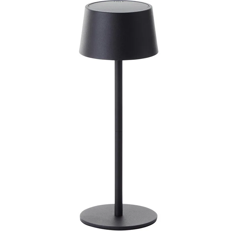 Lampe De Table Extérieure Led, 170 Lm, Dimmable, Solaire & Usb, Ip44, Noir de Brilliant – photo produit