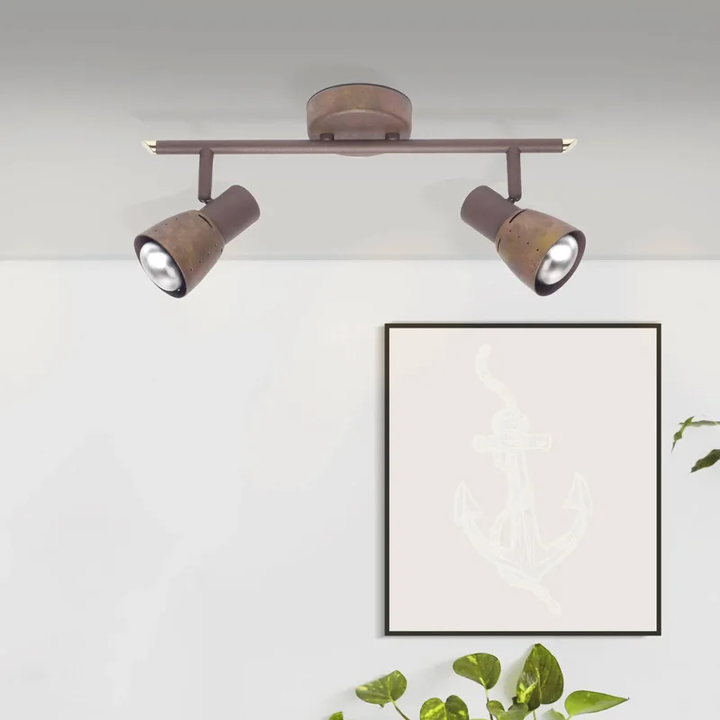 Lava 39513/56 Spot de plafond LED E14 80 W cuivre de Brilliant en Oud koper – photo produit