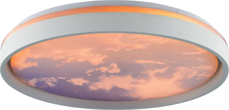 Sky-Dream Plafondlamp – LED 48W – 4800lm – CCT – Dimbaar – Nachtlicht – Afstandsbediening – Timer – Zwart van Brilliant in Grijs – productfoto
