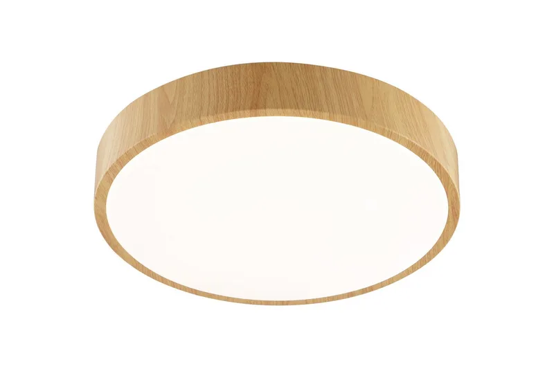 LED Deckenleuchte Teranon, LED fest integriert, Warmweiß, Holzoptik, 3000 K, braun/weiß by Brilliant in Brown – product photo