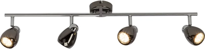 Milano G21732/76 Spot de plafond LED GU10 12 W chrome, noir de Brilliant en Noir, Argent – photo produit