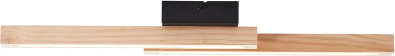 LED-plafondlamp Arion G99071/76 voor woonkamer, slaapkamer, hout/kunststof/metaal, binnenplafond, bruin - LED permanent geïntegreerd fra Brilliant i Hout Zwart – produktbillede