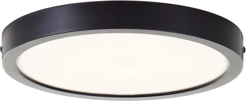 LED-plafondlamp Navara G80885/26 voor badkamer, hal, keuken, garage, kunststof, geschikt voor binnen en buiten, zwart - LED permanent geïntegreerd fra Brilliant – produktbillede