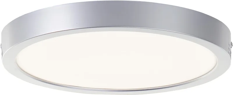 LED-plafondlamp Navara G80885/88 voor badkamer, hal, keuken, garage, kunststof, binnen/buiten plafond, zilver - geïntegreerde LED de Brilliant – photo produit 1 sur 5