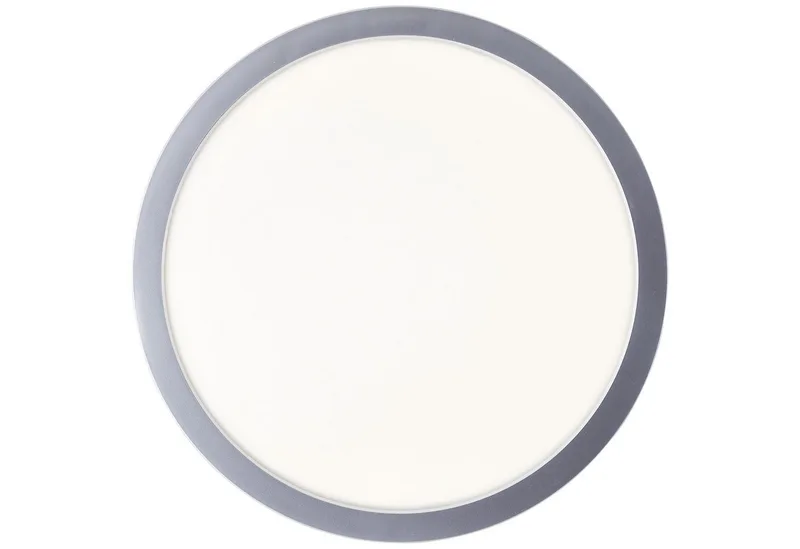 LED-plafondlamp Navara G80885/88 voor badkamer, hal, keuken, garage, kunststof, binnen/buiten plafond, zilver - geïntegreerde LED de Brilliant – photo produit 3 sur 5
