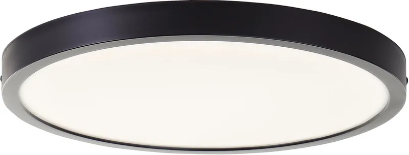 LED-plafondlamp Navara G80886/26 voor badkamer, hal, keuken, garage, kunststof, geschikt voor binnen en buiten, zwart - LED permanent geïntegreerd de Brilliant – photo produit