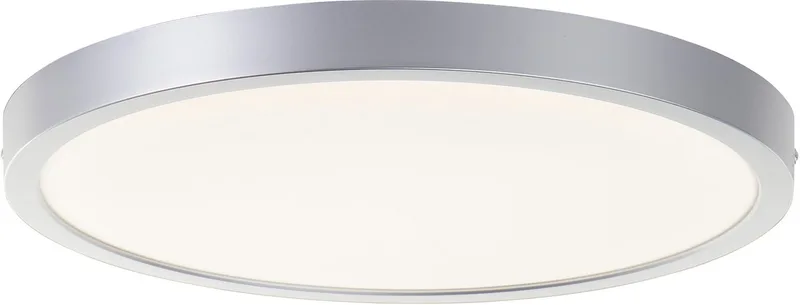 LED-plafondlamp Navara G80886/88 voor badkamer, keuken, hal, garage, kunststof, binnen/buiten plafond, zilver - geïntegreerde LED de Brilliant – photo produit