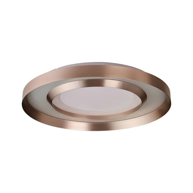 LED plafondlamp Onix, Ø 60 cm, metaal van Brilliant in Roségoud – productfoto
