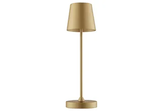 LED Tischleuchte Elora, Dimmfunktion, USB-Ladefunktion, LED fest integriert, Warmweiß, LED Akku Leuchte, 220 lm, 2700 K, Wireless Charging, dimmbar från Brilliant i Guld – produktbild 5 av 5