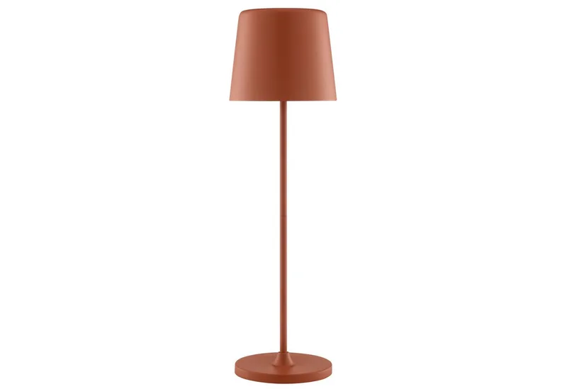 LED Tischleuchte Kaami - mobile LED Außen Tischlampe, Dimmfunktion, mehrere Helligkeitsstufen, LED fest integriert, Warmweiß, mobile LED Außen Tischlampe, 37 cm, 310 lm, Touchdimmer, USB von Brilliant in Braun – Produktfoto