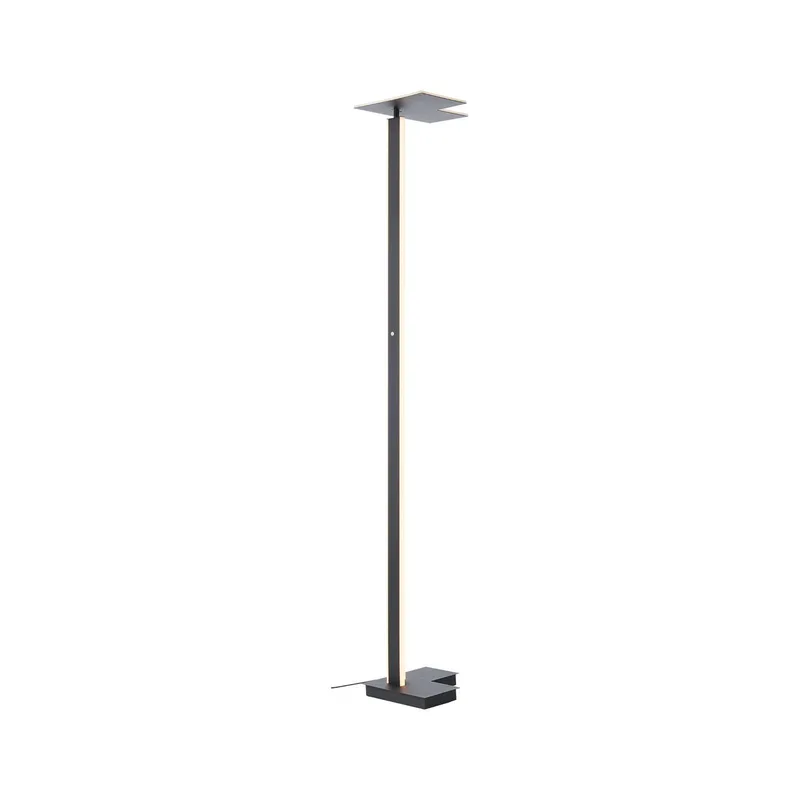 LED vloerlamp Mora, hoogte 178 cm, metaal fra Brilliant i Antracit – produktbillede