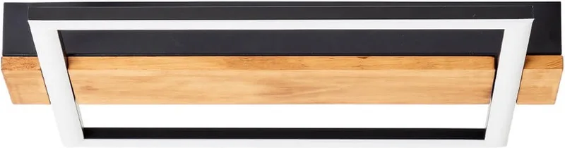 Loneos - plafondlamp - Hout - Warm från Brilliant i Svart – produktbild