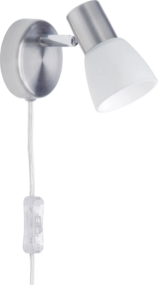 Luca - Wandlamp - 1xE14 18W - Mat Chroom/Chroom von Brilliant in Chrom – Produktfoto