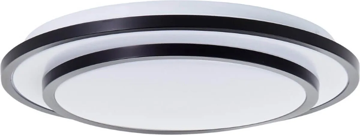 Luciano - Plafondlamp - LED 24W 3000K - Zwart fra Brilliant i Zwart Wit – produktbillede