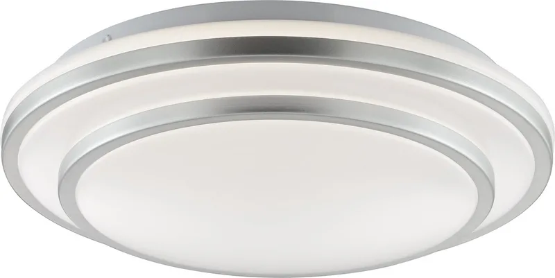 Luciano - Plafondlamp - Ø 29.5 cm - LED 6W - 4000K - Zilver/Wit de Brilliant en Argent – photo produit