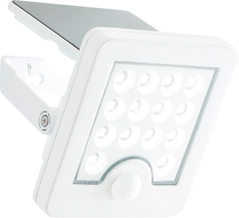 Luton - Buiten wandlamp - LED 4W - Solar - Sensor - 540 lm - 4000K - IP65 de Brilliant en Blanc – photo produit