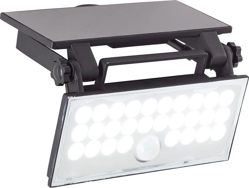 Luton G40421/06 Applique solaire extérieure avec détecteur de mouvement LED LED 6 W noir de Brilliant en Noir – photo produit