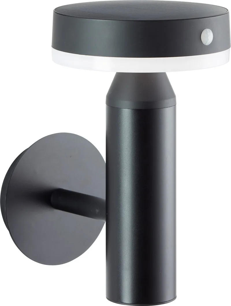 Magua - Buiten wandlamp - LED 4W - Solar - 350 lm - 4000K - Sensor - IP44 fra Brilliant i Sort – produktbillede