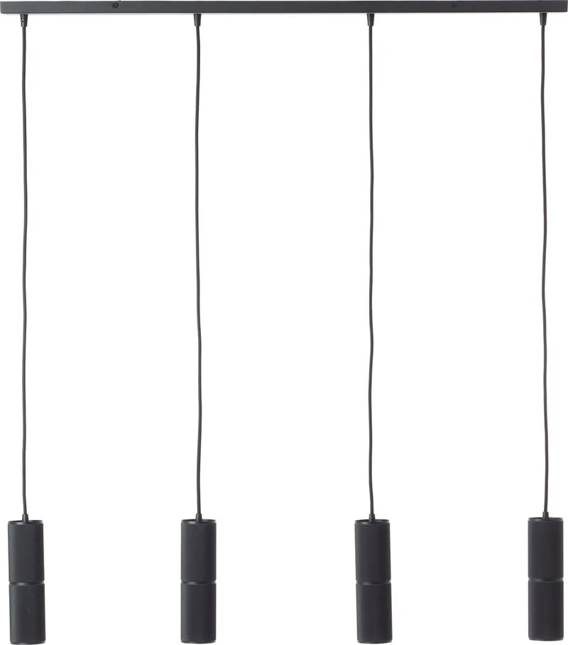 Marty - Hanglamp - 4-lichts - LED 4xGU10 van Brilliant in Zwart – productfoto