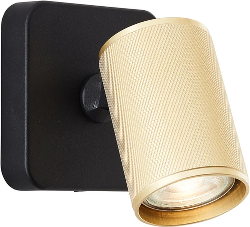 Marty - Plafondspot - GU10 1x5W - 3000K - Zwart/Goudkleurig fra Brilliant i Guld – produktbillede