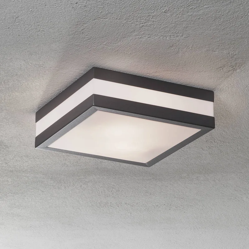 Brilliant 96233/63 Matteo Utomhusbelysning takspotlight E27 22 W Antracit från Brilliant i Antracit, Vit – produktbild
