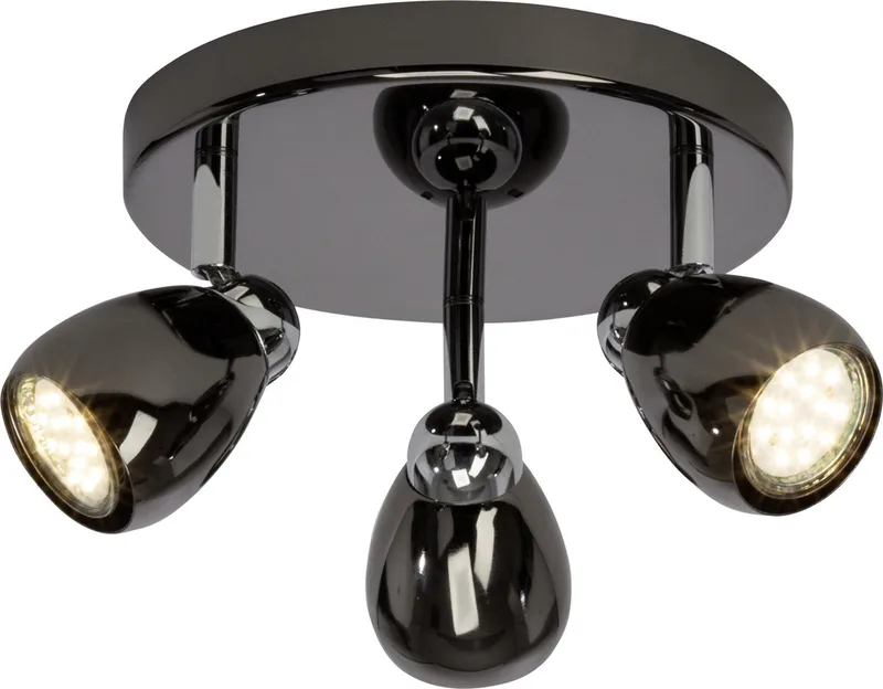 MILANO LED - Plafonnière - Zwart;Chroom van Brilliant in Zwart – productfoto