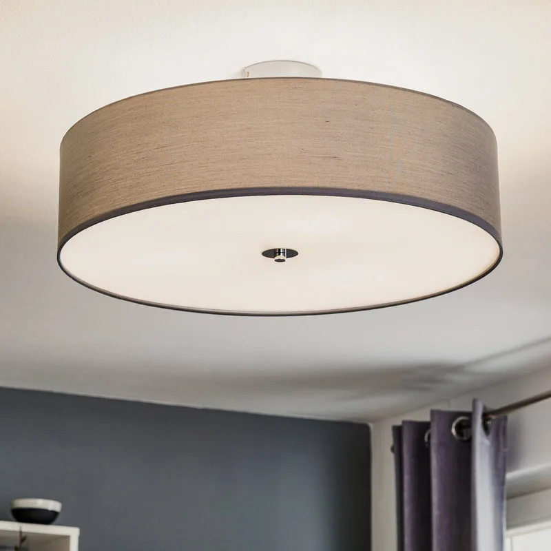 Plafondlamp Andria, 60 cm, lichtgrijs från Brilliant i Krom, Ljusgrå – produktbild