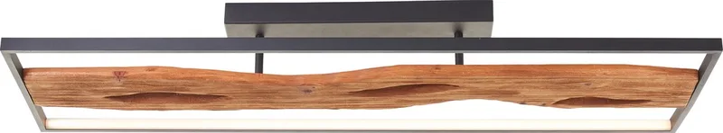 Plafondlamp zwart met hout Chaumont 100cm - G80114/76 von Brilliant in Hout Zwart – Produktfoto