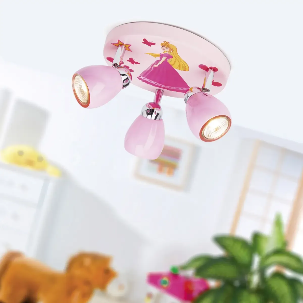 Plafonnier Brilliant Princeza GU10 50 W de Brilliant en Rose – photo produit