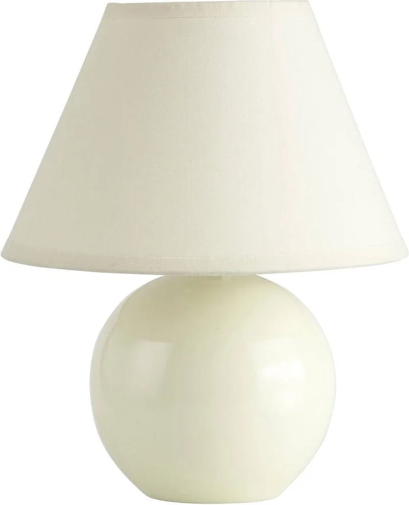 PRIMO Tafellamp 1x40W Cr�me Bruin 61047/28 de Brilliant en Off White – photo produit