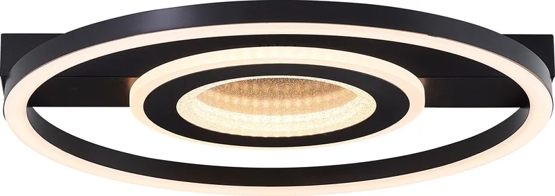 Queens - Plafondlamp - LED 26W - 3000K de Brilliant en Noir – photo produit