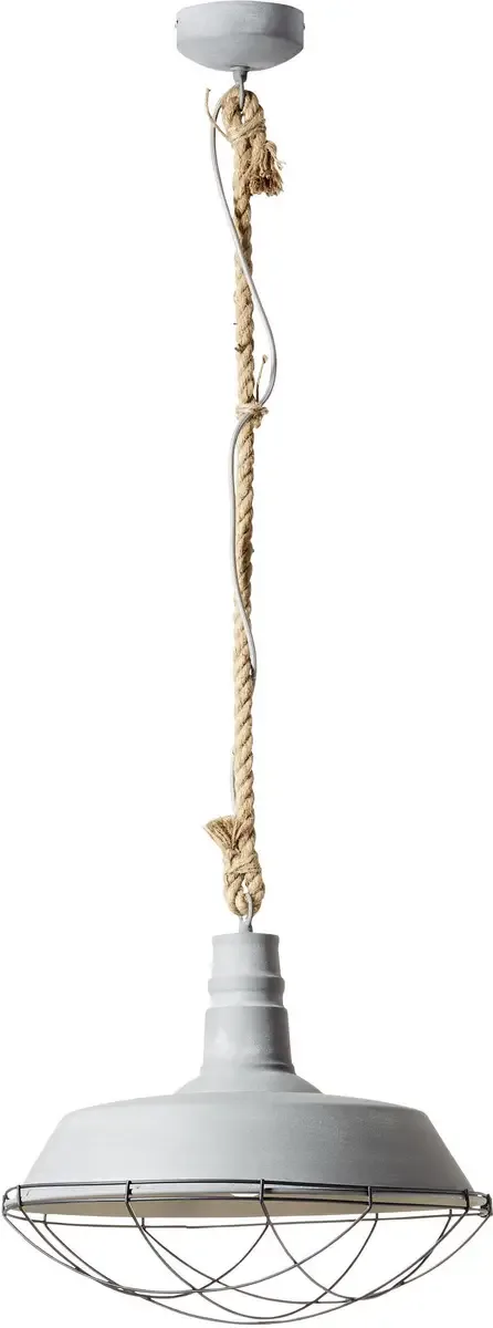 Rope 93614/70 Luminaire à suspendre LED E27 60 W gris béton de Brilliant en Beton-grijs – photo produit