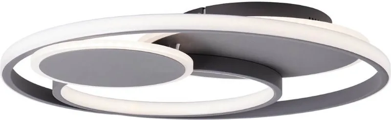 Runda - Plafondlamp - LED 51.5W - 3000K-6000K - Donkergrijs Mat von Brilliant in Grau – Produktfoto