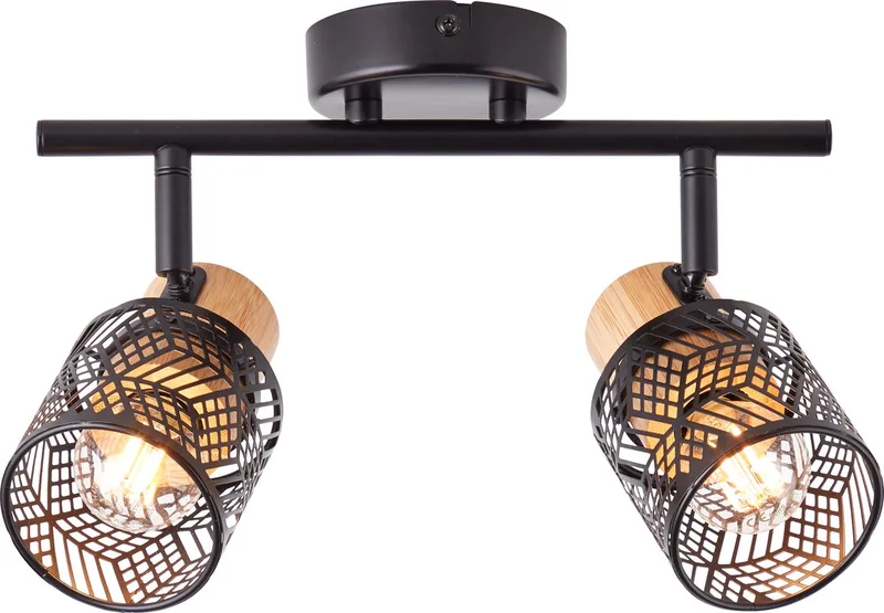 Santy - Wandlamp- 2-Lichts by Brilliant in Black – product photo