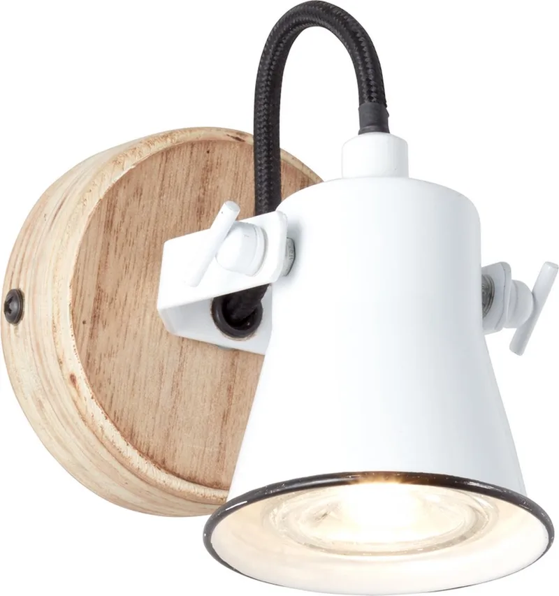 SEED - Wandspot - Bruin;Wit fra Brilliant i Brun – produktbillede