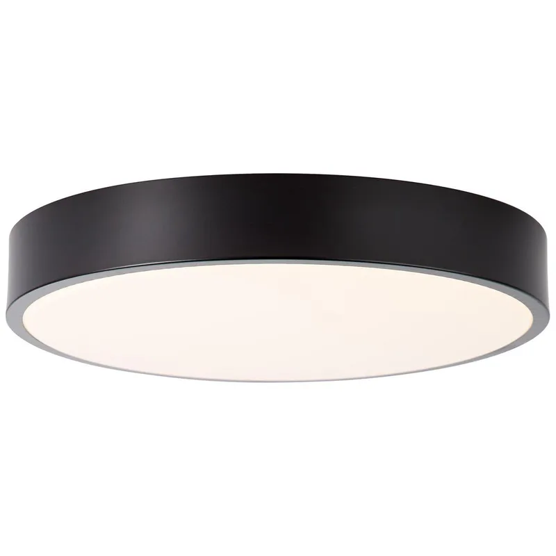 Slimline - Plafondlamp - LED 13W - 3000K - Wit/Zwart fra Brilliant i Sort – produktbillede