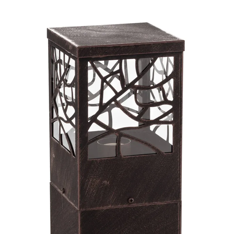 Sokkellamp Whitney, roestkleurig by Brilliant in Roestbruin, Transparent – product photo