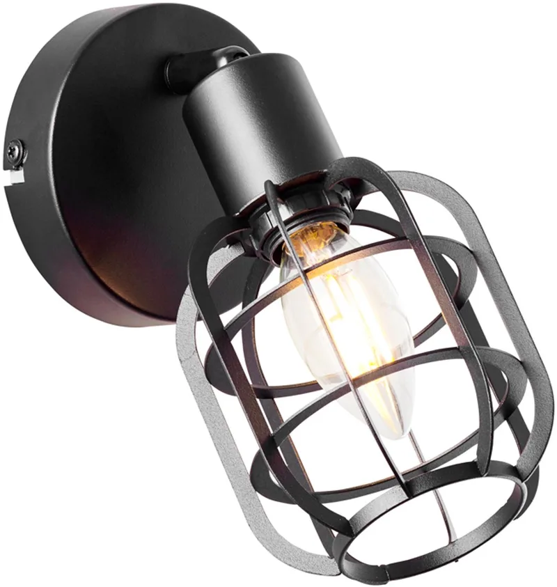 SPACID - Wandspot de Brilliant en Noir – photo produit