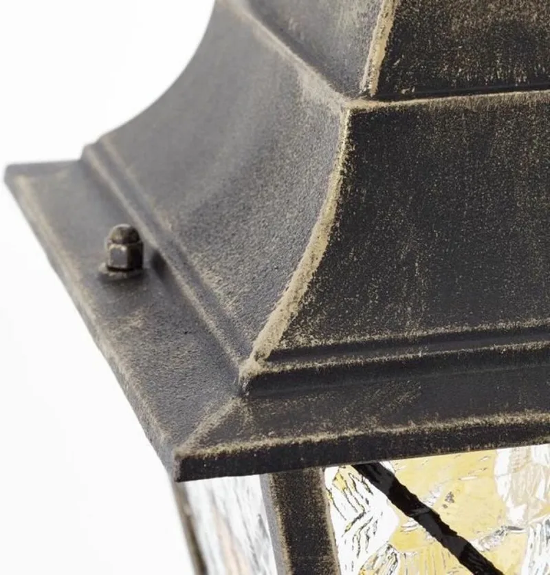 Straatlantaarn Brilliant Janel E27 60 W Zwart by Brilliant in Goud Zwart Koper brons – product photo