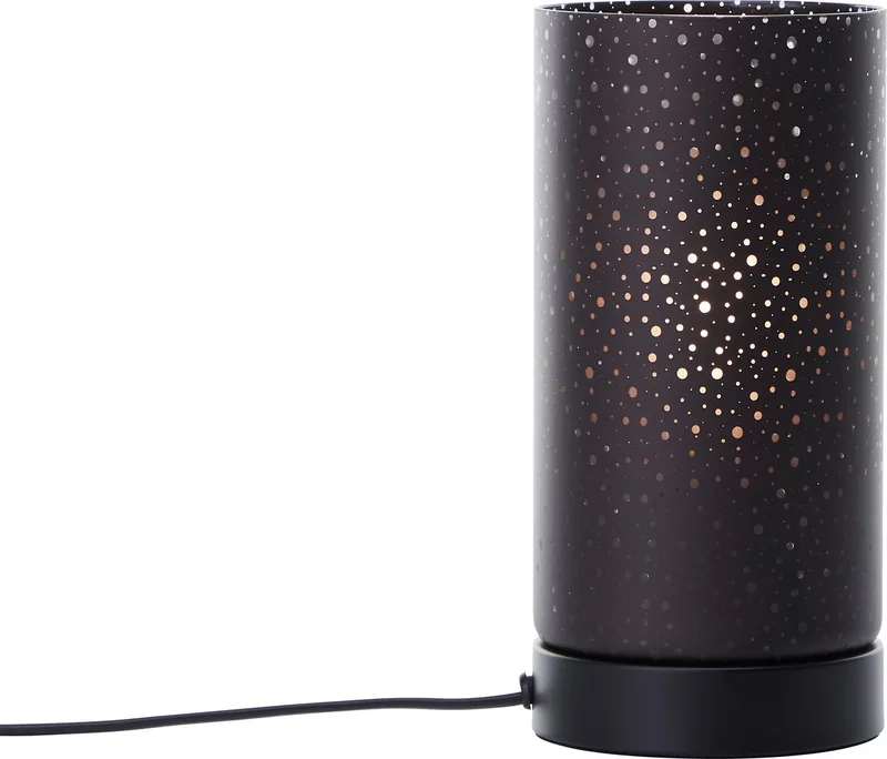 tafellamp, 24 cm, E27, lichteffect. mat fra Brilliant i Sort – produktbillede