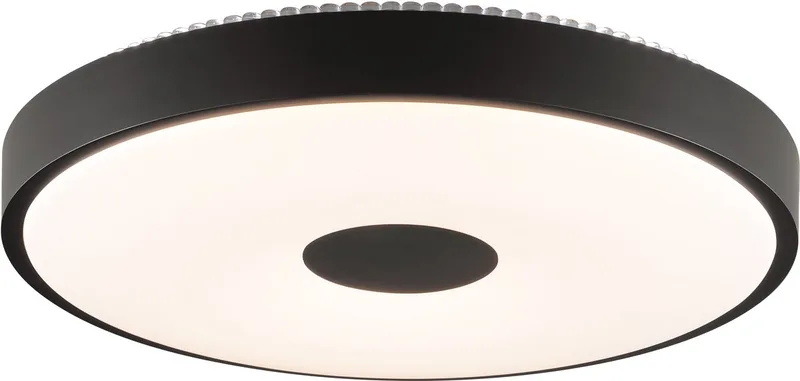 Tavis - Plafondlamp - LED 24W - 2900lm - 3000K - 3 steps dimbaar - Sunny Backlight von Brilliant in Schwarz – Produktfoto