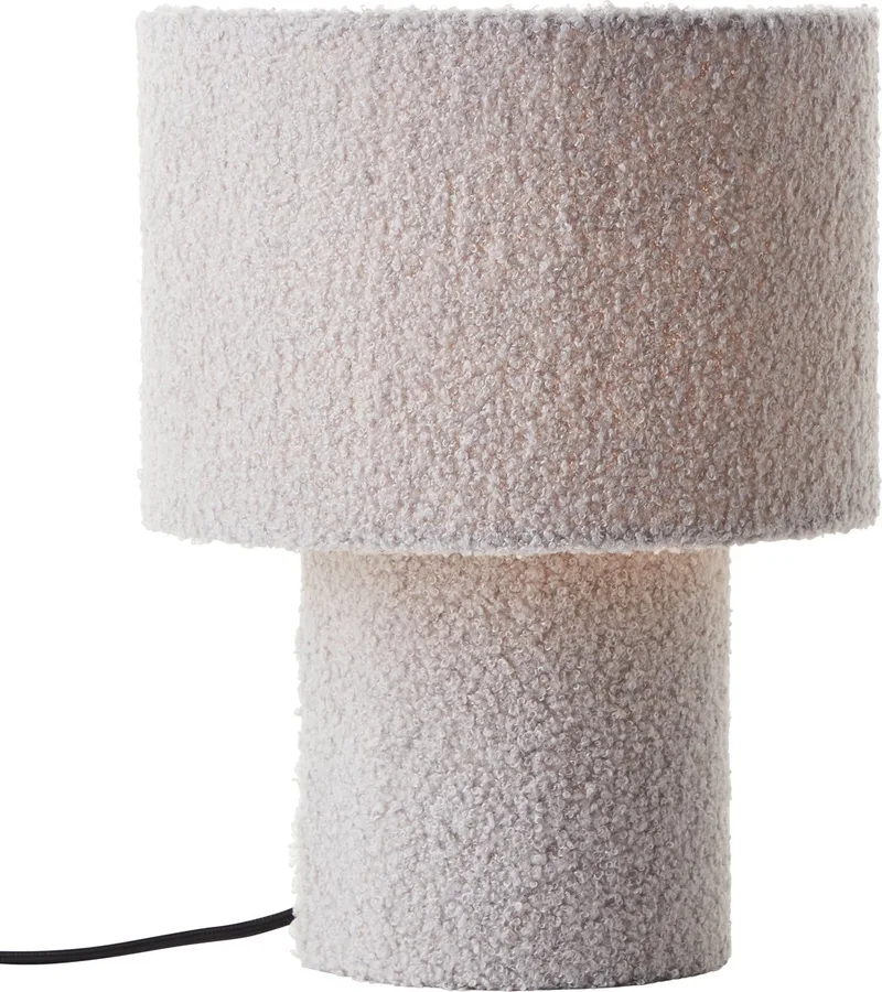 Teddy - Tafellamp - E27 max 1x25W - Teddystof de Brilliant en Gris – photo produit