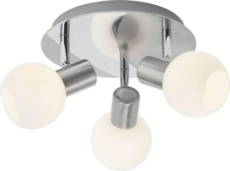 Tiara Oppervlak-spotverlichting Nikkel, Wit E14 40 W von Brilliant in Chrom – Produktfoto