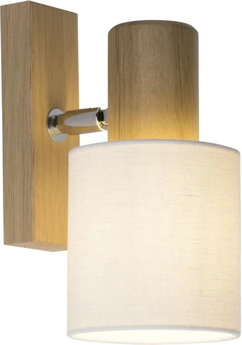 TIPI Wandlamp 1x60W Wit,Eiken 71210/35 de Brilliant en Marron – photo produit