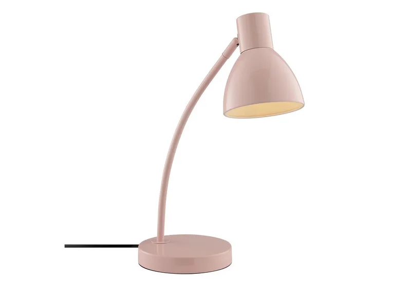 Tischleuchte Jerry, ohne Leuchtmittel, E14, 43 cm, Metall, max. 20 W, LED geeignet de Brilliant en Rose – photo produit
