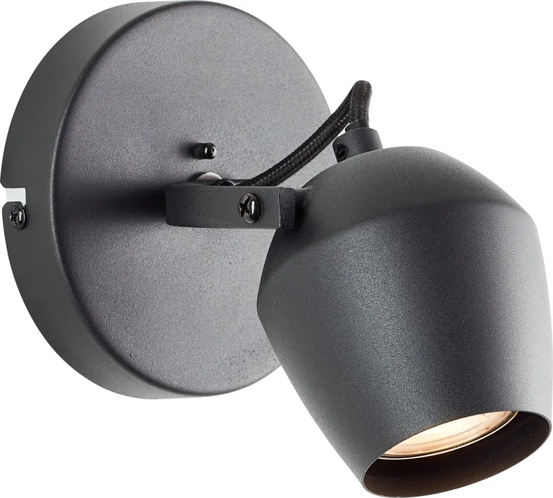 Wandspot 12cm G06710/86 Wandleuchte GU10 Schwarz von Brilliant in Schwarz – Produktfoto